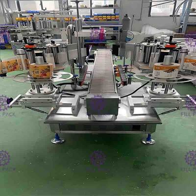 SUS304 40m/Min Automatic Flat Bottle Labeling Machine Double Sided