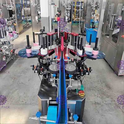 Automatic Square Flat Bottle Labeling Machine Special Shaped Double Side Adhesive Sticker