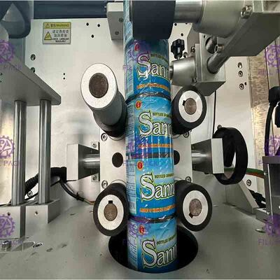 Adjusted Stainless Steel Automatic Labeling Machine PLC Control