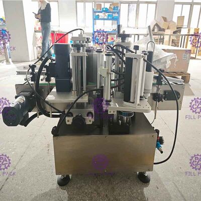 ISO9001 Table Type Sticker Labeling Machine round Bottles Label Maker Machine