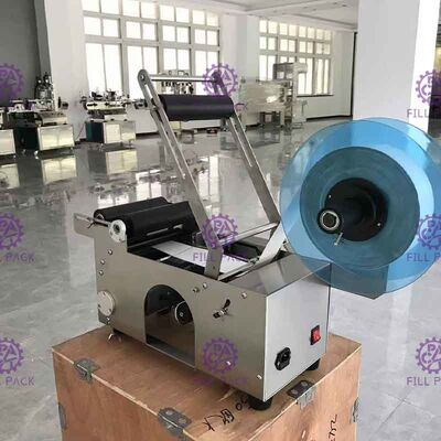 Semiauto 50BPH Self Adhesive Labeling Machine With Code Printer