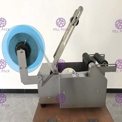 Semiauto 50BPH Self Adhesive Labeling Machine With Code Printer