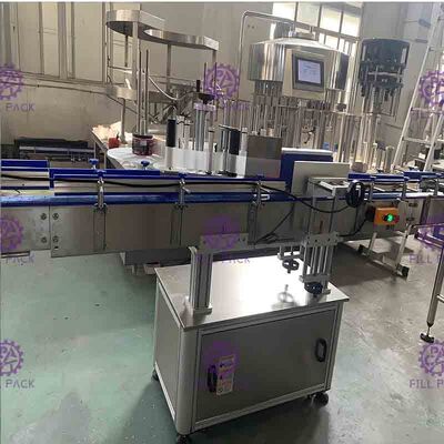 Single Side 50bpm Pet Plastic Bottle Self Adhesive Labeling Machine