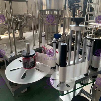 Single Side 50bpm Pet Plastic Bottle Self Adhesive Labeling Machine