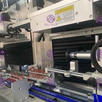 1L Pet Bottle Labeling Machine Panasonic Motor Sleeve Applicator 400BPM