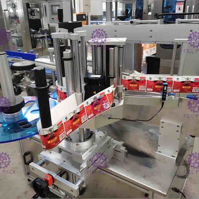 SUS304 40m/Min Flat Bottle Labeling Machine ,  Square Bottle Label Applicator