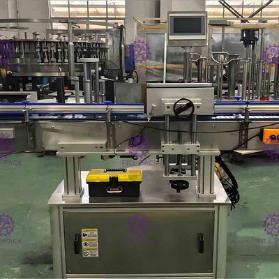 Drink Processing Manual Bottle Labeling Machine For Bottles , Shrinking Tunnel
