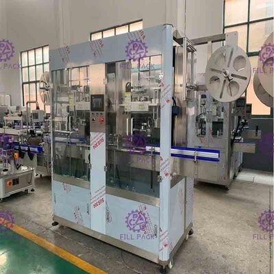 Automatic Double Head PET Bottle Labeling Machine For Both Body Labels