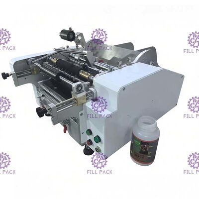 Semi Automatic Industrial Bottle Labeling Machine For Wet Glue Paper Labels