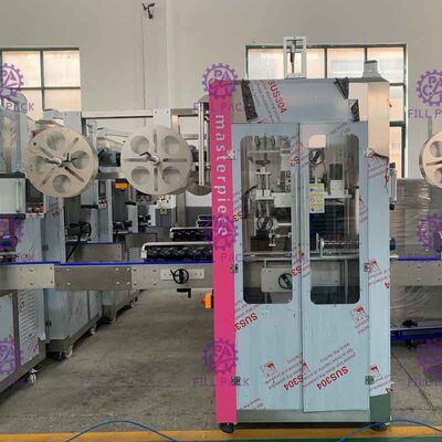 Automatic Double Feeding Type Bottle Labeling Machine For PET / PVC Label 250BPM