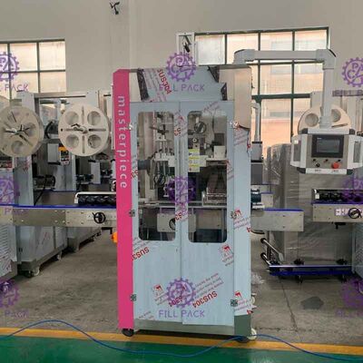 Double Driving Four Blades Installed Bottle Labeling Machine With Panasonic Driver