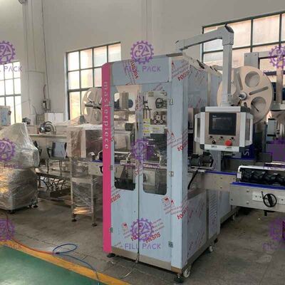 High Efficiency Glass Bottle Labeling Machine With Steam Generator 9KW