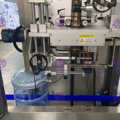 0-50BPM Stainless Steel Gallon Bottle Labeling Machine PLC Control