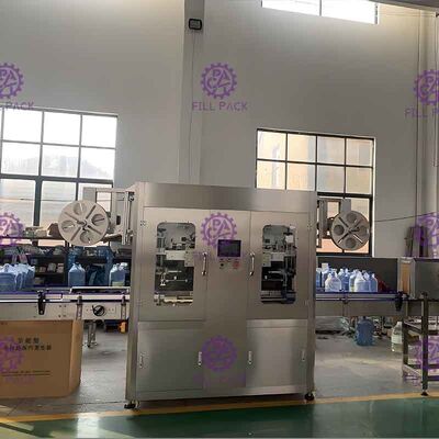 Two / Double Head PVC PET / Plastic Bottle Sleeve Shrink Labeling / Labeler Machine / Equipment / Plant / System