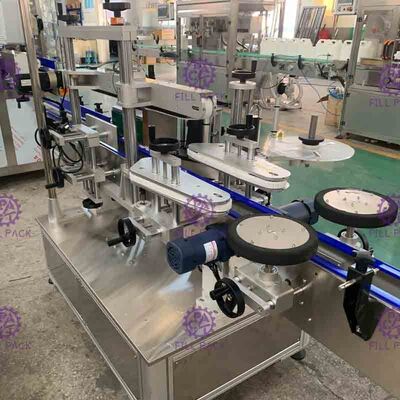 Self Adhesive PET / Plastic Sticker Square Flat Bottle Labeling / Labeler Machine / Equipment / Plant / System