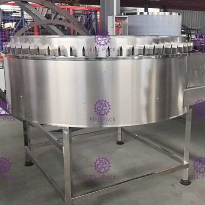 PET / Plastic Unscrambler PE Bottle Sorting Machine Equipment Line Plant System Receiving Accumulator Table