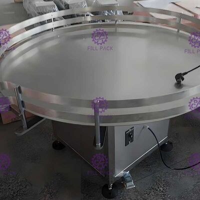 6000BPH Accumulation Turnround PET Glass Bottle Feeding Table