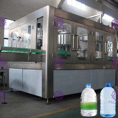Stainless Steel Drinking Water Bottle Filling Machine 10 Heads With Linear Type