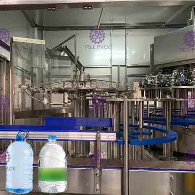 Full Automatic 3 In 1 Drinking Water Filling Plant For 4.5L / 5L PET Bottle