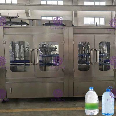 3L / 5L / 10L Mineral Water Plastic Bottle 2 In 1 Rinsing Filling Capping Equipment / Plant / Machine / System / Line
