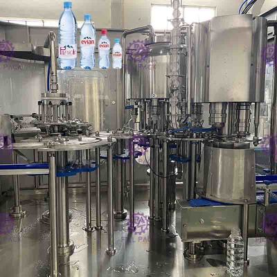 Aseptic Round Bottle Drinking Water Filling Plant , Liquid Filler Equipment