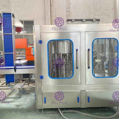 PLC Monoblock Drinking Water Filling Plant Beverage Washing Filling Capping Machine