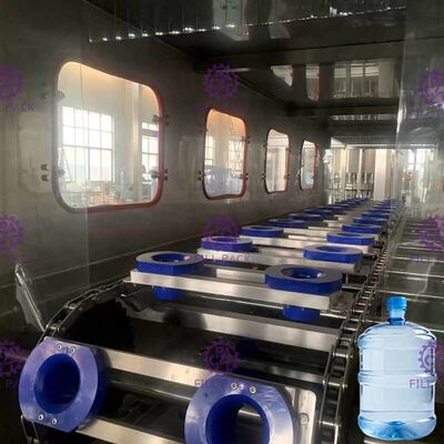 PLC 300BPH 18.9L Pure Water Bottle Filling Machine Corrosion Resistant