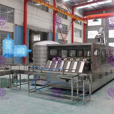 Four Washing Steps Automatic Water Filling Machine With Stainless Steel Chain