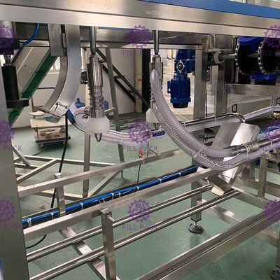 SUS304 5 Gallon Water Filling Machine / Line , 200BPH Pure Water Filling Machine