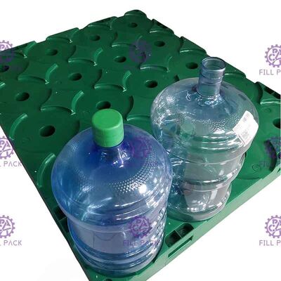Customized Color 5 Layer Bottom Recycled Plastic Pallet For 5 Gallon Water Bottle