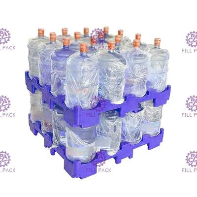 Customized Color 5 Layer Bottom Recycled Plastic Pallet For 5 Gallon Water Bottle