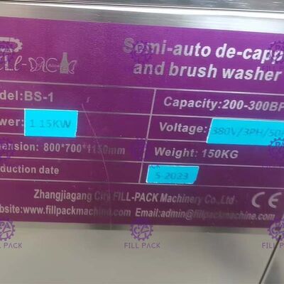 5 Gallon Water Filling Machine Semi Auto Industrial Gallon Bottle Washer Machine 1 Head