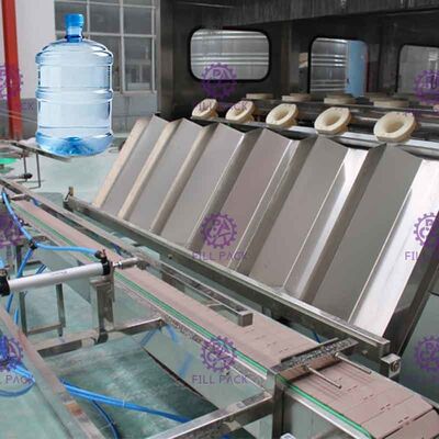 Four Washing Steps Automatic Water Filling Machine With Stainless Steel Chain