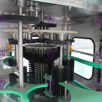 Four Washing Steps Automatic Water Filling Machine With Stainless Steel Chain