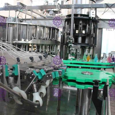 3 In 1 Monobloc Glass Bottle Carbonated Drink Filling Machine With Pull Ring Cap