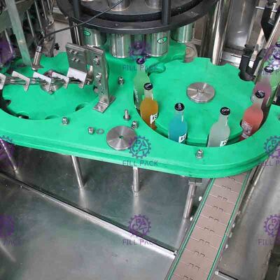 3 In 1 Monobloc Glass Bottle Carbonated Drink Filling Machine With Pull Ring Cap