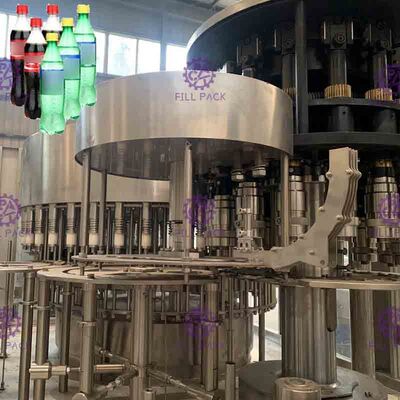 3 In 1 Monobloc Carbonated Drink Filling Capping Machine Plastic Bottle With Screw Cap