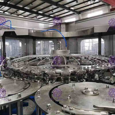 Automatic 3 in 1 Soft Drink Bottling Equipment Food Stage Stainless Steel