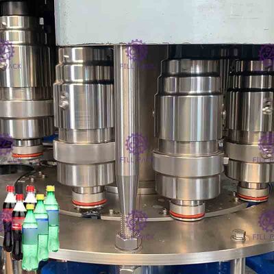 Stainless Steel Carbonated Drink Filling Machine , CSD Bottle Automatic Capping Machine