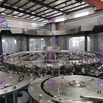 PLC Control 3 in 1 Carbonated Drink Filling Machine For Round 0.3L-2L PET Bottle