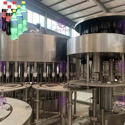 3 In 1 Soda Water Carbonated Filling Machine Beverage Bottling Equipment 2000-12000BPH