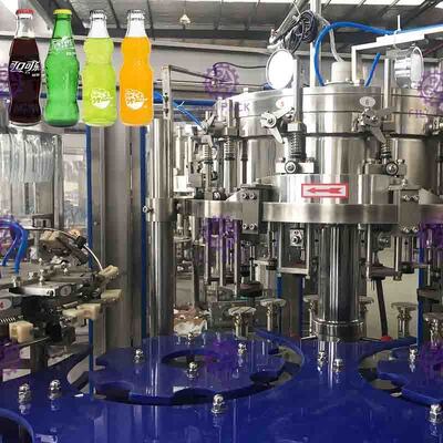 PET Plastic Glass 3 In 1 Monobloc Sparkling Water Wine Bottle Filling Machine / Equipment / Line / Plant / System