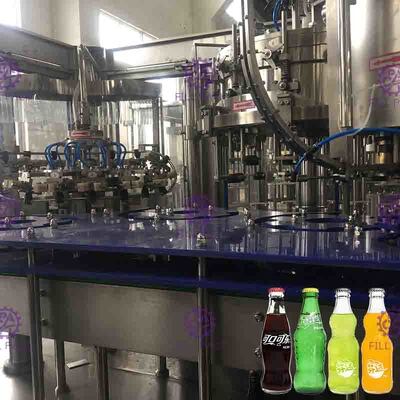 PET Plastic Glass 3 In 1 Monobloc Sparkling Water Wine Bottle Filling Machine / Equipment / Line / Plant / System