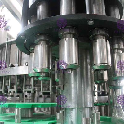 3 In 1 Carbonated Drink Filling Capping Machine Monobloc Glass Bottle With Aluminum Cap