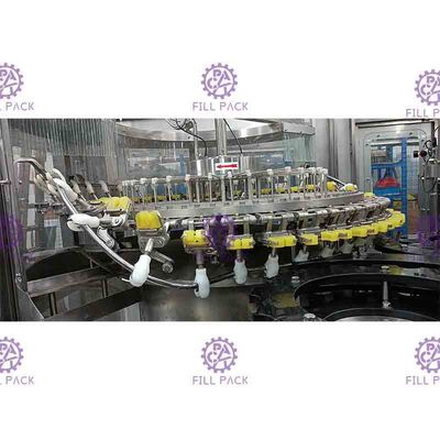3 In 1 Carbonated Drink Filling Capping Machine Monobloc Glass Bottle With Aluminum Cap