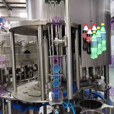 PET Plastic Glass 3 In 1 Monobloc Gas Drink Beverage Water Wine Bottling Machine / Equipment / Line / Plant / System