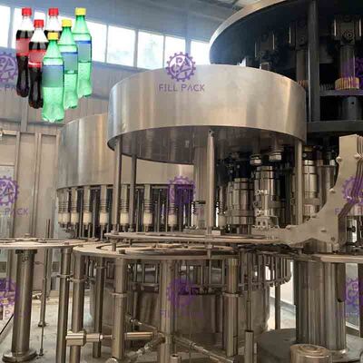 PET Plastic Glass 3 In 1 Monobloc Soft Drink Cola Bottle Filling Machine / Equipment / Line / Plant / System