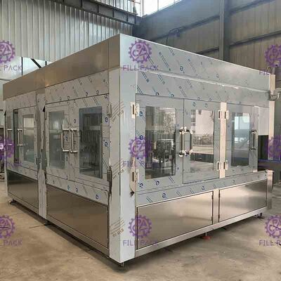 PET Plastic Glass 3 In 1 Monobloc Aerated Drink Beverage Water Bottle Filling Machine / Equipment / Plant / System