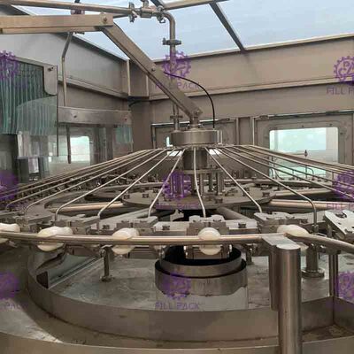 PET Plastic Glass 3 In 1 Monobloc Aerated Drink Beverage Water Bottle Filling Machine / Equipment / Plant / System