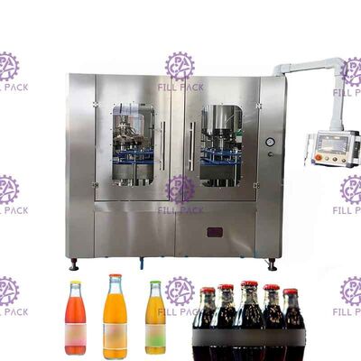 Carbonated processing Soft Drink Filling Line with auto connection 8000BPH